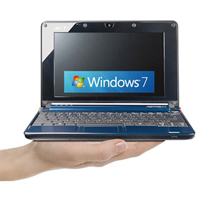 Netbook chạy Windows 7 phải có màn hình dưới 10,2 inch