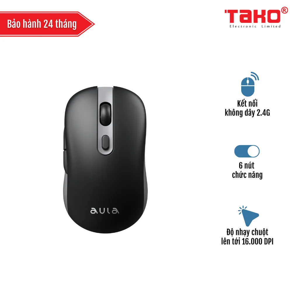 AULA AM212 CHUỘT QUANG KHÔNG DÂY