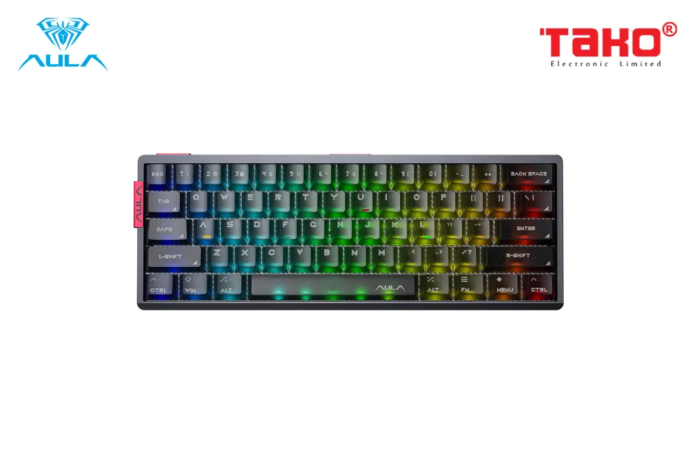 AULA AG60 PRO (4487) BÀN PHÍM CƠ GAMING CÓ DÂY (Phiên bản màu Xám/ Aether magnetic switch - Rapid trigger) 1