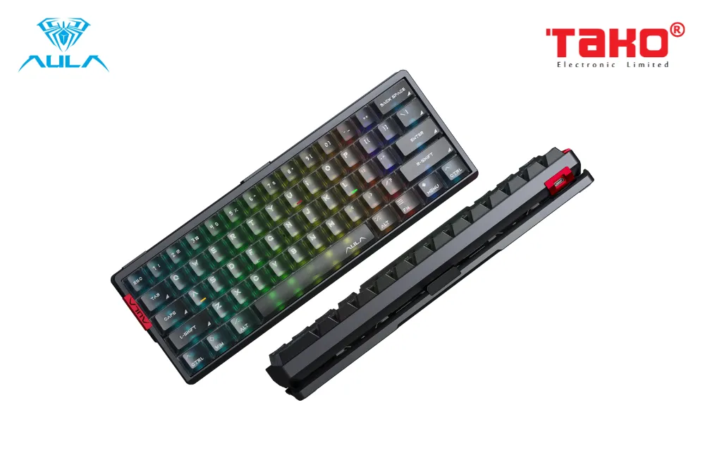 AULA AG60 PRO (4487) BÀN PHÍM CƠ GAMING CÓ DÂY (Phiên bản màu Xám/ Aether magnetic switch - Rapid trigger) 4