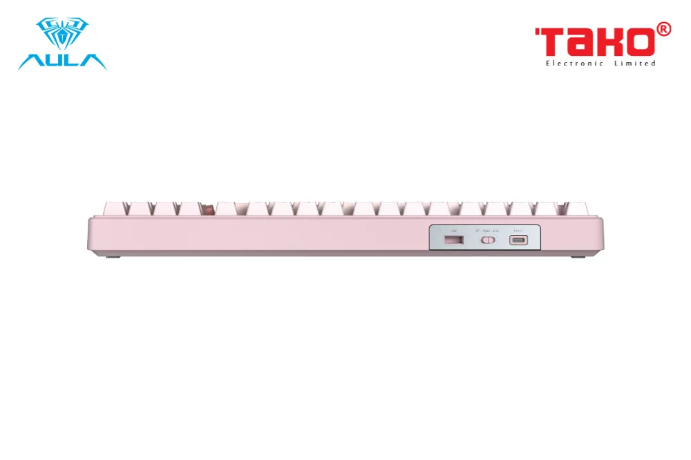 AULA F99 (2056) BÀN PHÍM CƠ GAMING 3 MODE (Phiên bản màu Hồng gradient/ Dream Sakura switch) 5