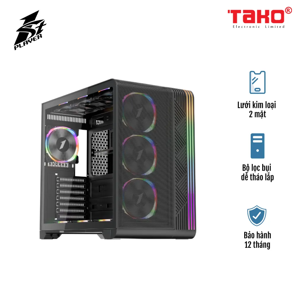 VỎ CASE 1STPLAYER VT7 ĐEN