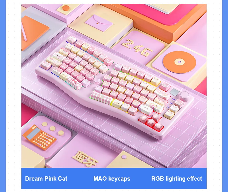 LEOBOG A75 BÀN PHÍM CƠ GAMING 3 MODE