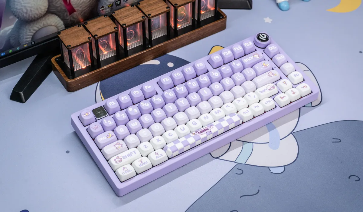 LEOBOG Hi75 BÀN PHÍM CƠ GAMING CÓ DÂY (Phiên bản màu tím trắng/ Magic/ Nimbus V3 switch)